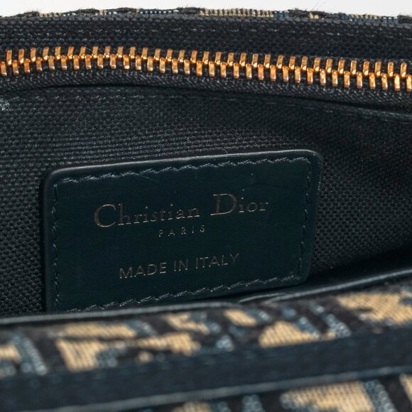 Christian Dior 30 Montaigne Blue Oblique Canvas 2-in-1 Pouch - Picture 15 of 16